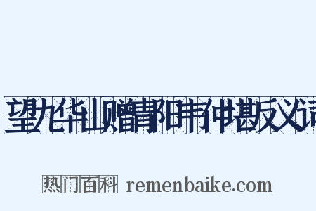 望九华山赠青阳韦仲堪反义词是什么意思的图片